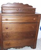 Nice walnut fancy six drawer dresser.
