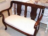 1890s mahogany settee.