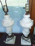 Marble lamps.