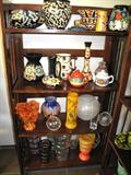 Lots of Czechoslovakian glass & china, mostly deco in style.