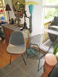 Eames & Bertoia chairs.