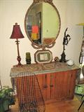 Antique two door primitive cupboard.