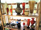 Great mid century glass & china selection.