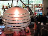 Very mod chrome arc bubble lamp.