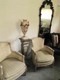 Louis style chair pair.