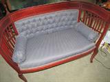 1890s curved back settee.