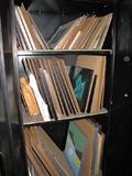 One of two storage cabinets of art.