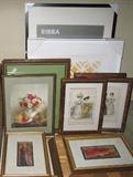 Lots of prints and frames.