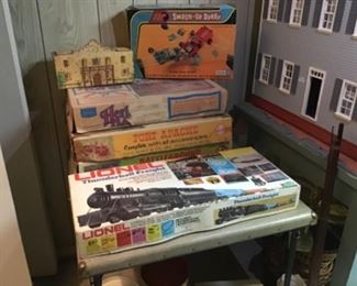 Vintage Lionel Train Set, Fort Apache and other Toys