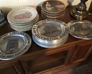 Galveston Pewter plates