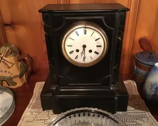 black Marble Clock