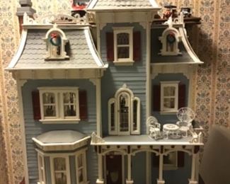 One of Two Doll Houses fully furnished