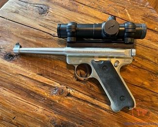 1985 RUGER Mark II .22 LR with Tasco AccuDot Scope