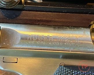 1985 RUGER Mark II .22 LR with Tasco AccuDot Scope1985