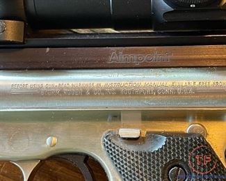 1985 RUGER Mark II .22 LR with Tasco AccuDot Scope