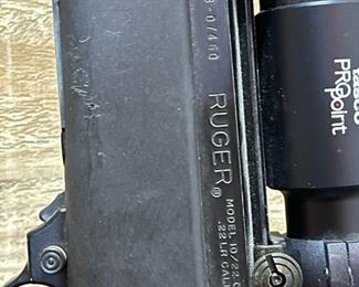 1974 RUGER Model 10/22 .22LR Folding Stock Carbine with Tasco ProPoint Scope