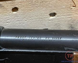 Vintage 1948 Sears 20 Gauge Shotgun Model 101.100