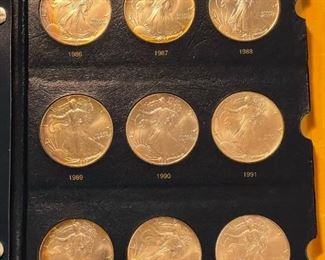 American SILVER Eagle Coin Book (1986 - 1999)