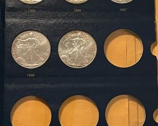 American SILVER Eagle Coin Book (1986 - 1999)