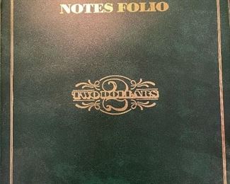 TWO DOLLAR Notes Folio Collection