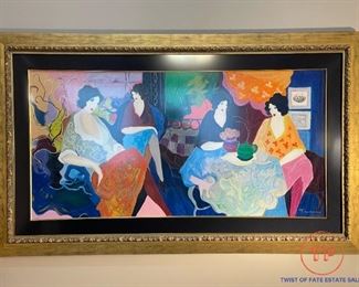 Signed Limited Edition ARTIST PROOF Serigraph "Reunion II" by ITZCHAK TARKAY 