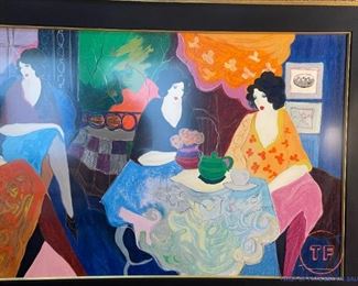 Signed Limited Edition ARTIST PROOF Serigraph "Reunion II" by ITZCHAK TARKAY 