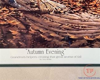 Signed Limited Edition "Autumn Evening" by TERRY REDLIN
