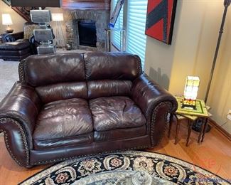 Leather Loveseat
