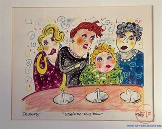 Limited Edition "Gossip in the Ladies Room"