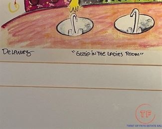 Limited Edition "Gossip in the Ladies Room"