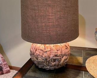 Wicker Rattan Style Lamps