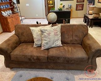 Broyhill Suede Sofa