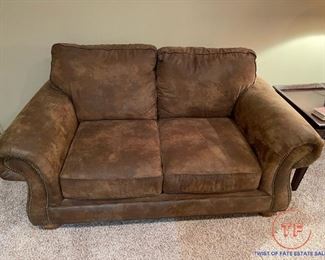Broyhill Suede Loveseat