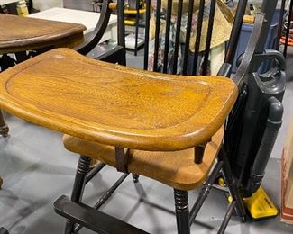 Beautiful Amish made hardwood highchair! New! Never used. 