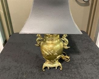Brass lamp with dragons. More lamps available
