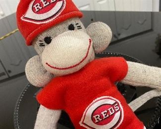 Baseball custom made old fashioned sock monkey.. more teams available.