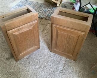 Wood Cabinets
Two (2) wood cabinets (no mfg. markings) H25" x W15" x D9". Used condition.