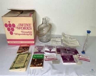 Wine Making Kit
Includes the wine works winemaking kit in original opened box. Complete contents unknown. Also includes three books on winemaking.