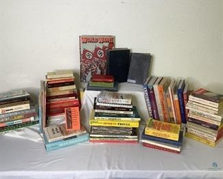Military, Poetry, Cookbooks and More!
Too many great books to list. Books from Shakespeare, Sports and Travel, Gardening, Cooking, Military and more!
Notes Multiple items, heavy