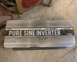 Power Tech-On Pure Sine Inverter
Power inverter Power Tech-on Pure Sine Inverter. 3000 watt continuous power, 6000 watt surge power. Unknown working condition.