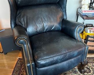 Leather arm chair