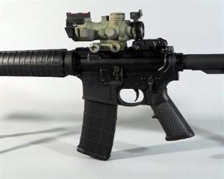 Smith & Wesson M&P-15 5.56 x 45 Rifle SN# TM42152, With Extendable Stock, CVLife Red/Green/Blue Crosshair Sight, And Folding Bipod
