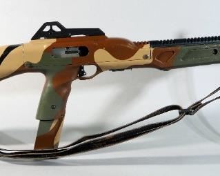 Beemiller/Hi-Point 995 Carbine 9mmx19 Rifle SN# E04992, 4 Total Mags (10-Rd And 15-Rd), Scope Mount, Camo Sling, Muzzle Break, In Soft Camo Case
