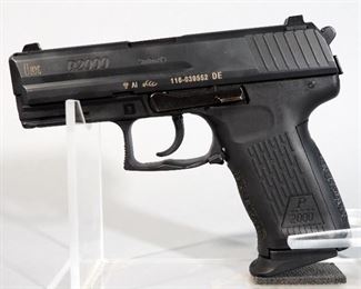 Heckler & Koch P2000 9mm x 19 Pistol SN# 116-039552 DE, With 2 Total Mags, Back Straps And Paperwork, In Hard Case

