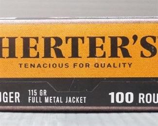 Herter's 9mm Luger Ammo, Approx 132 Rds
