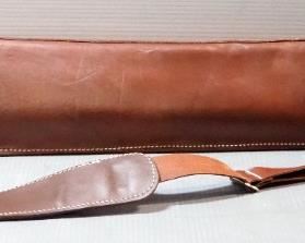 Classic Old West Style Maker Leather Rifle Scabbard With Leather Strap
