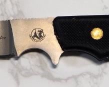 Knives Of Alaska Whitetail Hunter Gut Hook Knife, 4.25" Blade, In Leather Sheath
