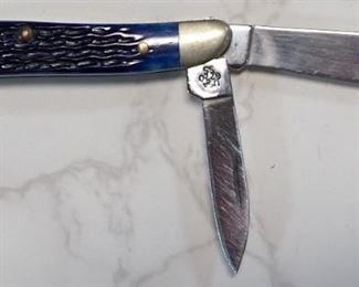 Case Folding Knife With Bone Style Handle
