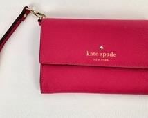 Kate Spade Fuscia Tri-Fold Wallet/Wristlet