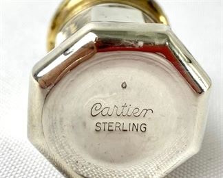 Vintage Cartier Sterling Silver Salt & Pepper Shakers - Set of 8 - in Original Box